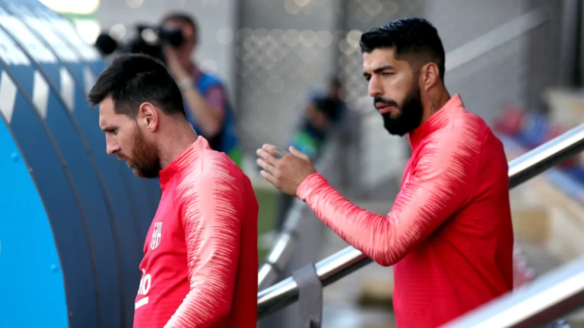 Luis Suarez and Lionel Messi