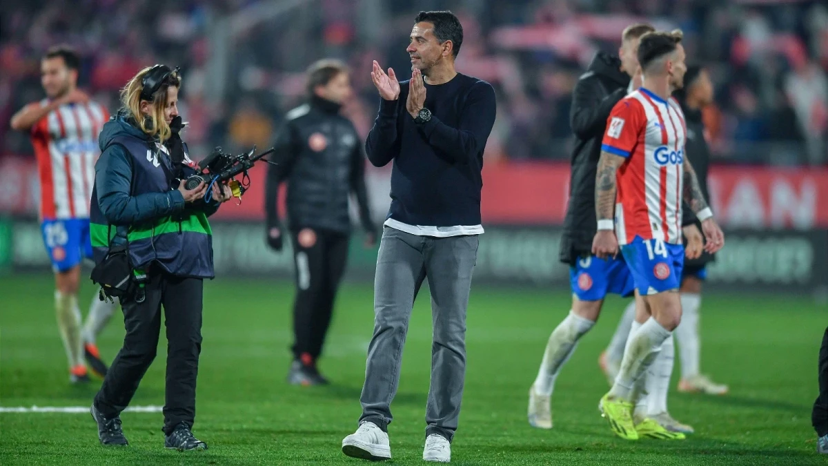 Michel Sanchez head coach of Girona FC