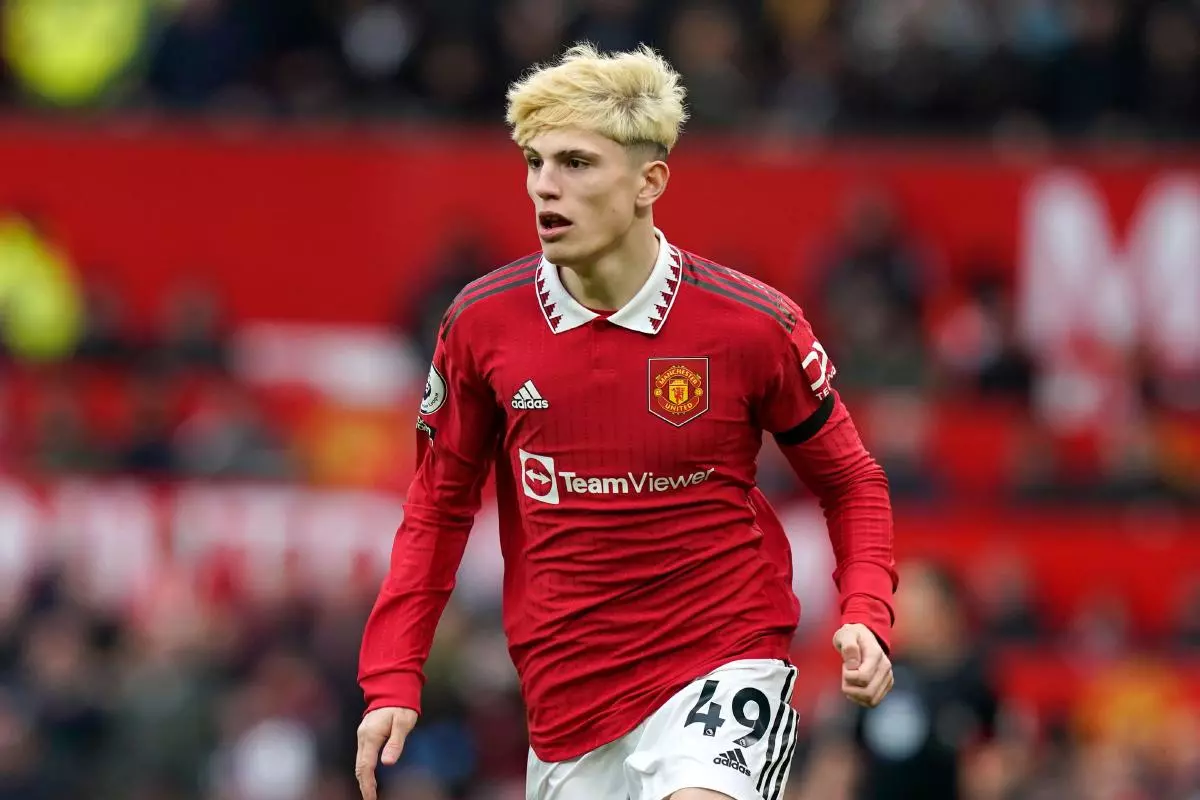 Alejandro Garnacho of Manchester United 12 Mar 2023