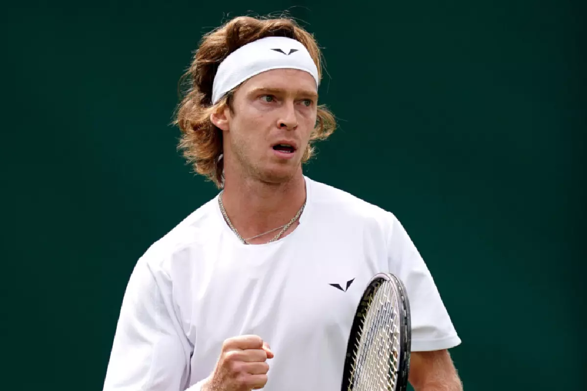 Andrey Rublev at Wimbledon - Jul 2023