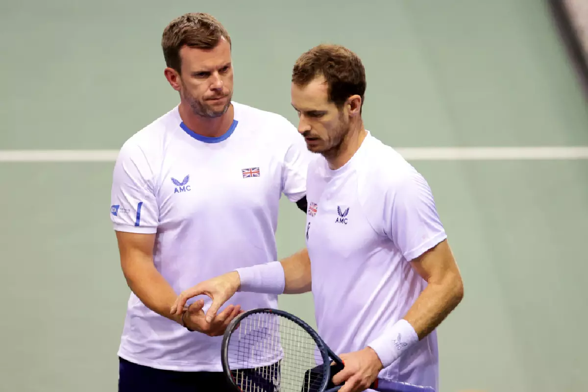 Andy Murray in action in Davis Cup - Sep 2022