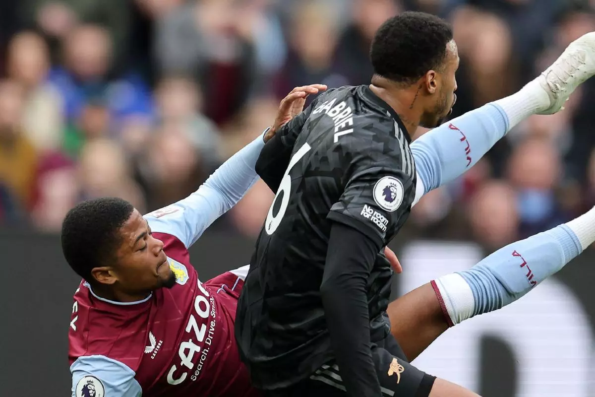 Arsenal against Aston Villa in the Prmier League in February 2023.