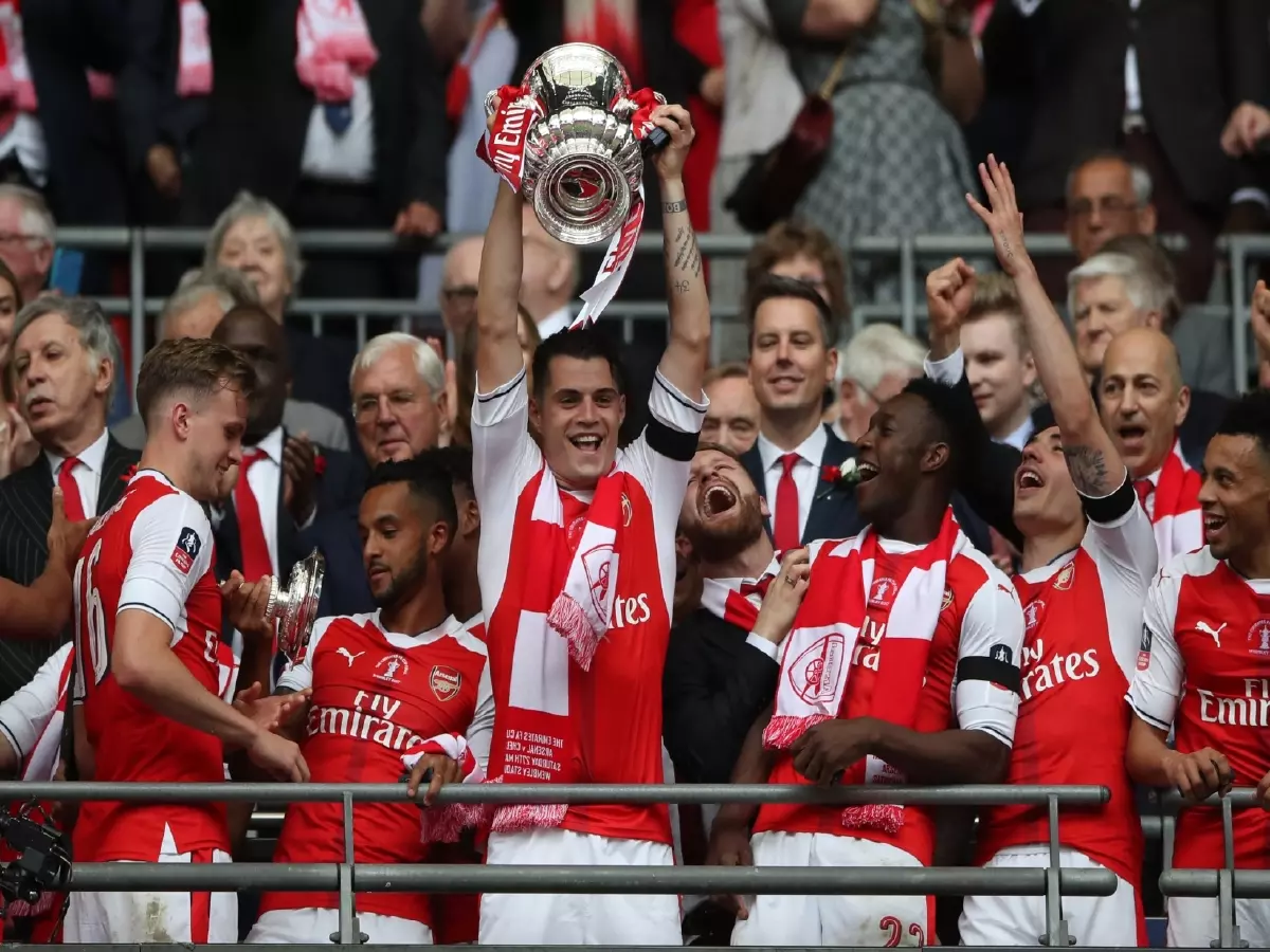 Arseanl Granit Xhaka FA Cup win May17