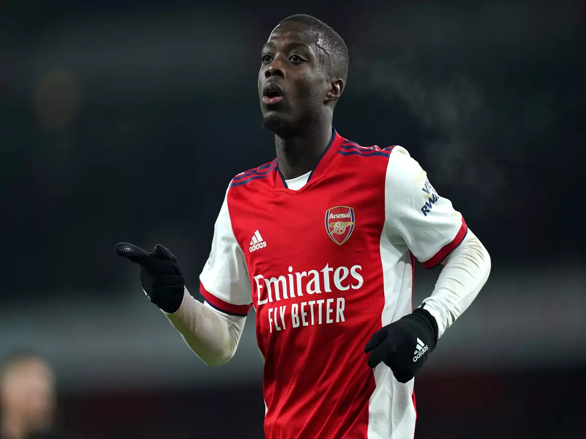 Arsenal's Nicolas Pepe celebrates scoring their side's second goal of the game during the Carabao Cup quarter final match at the Emirates Stadium, London. Picture date: Tuesday December 21, 2