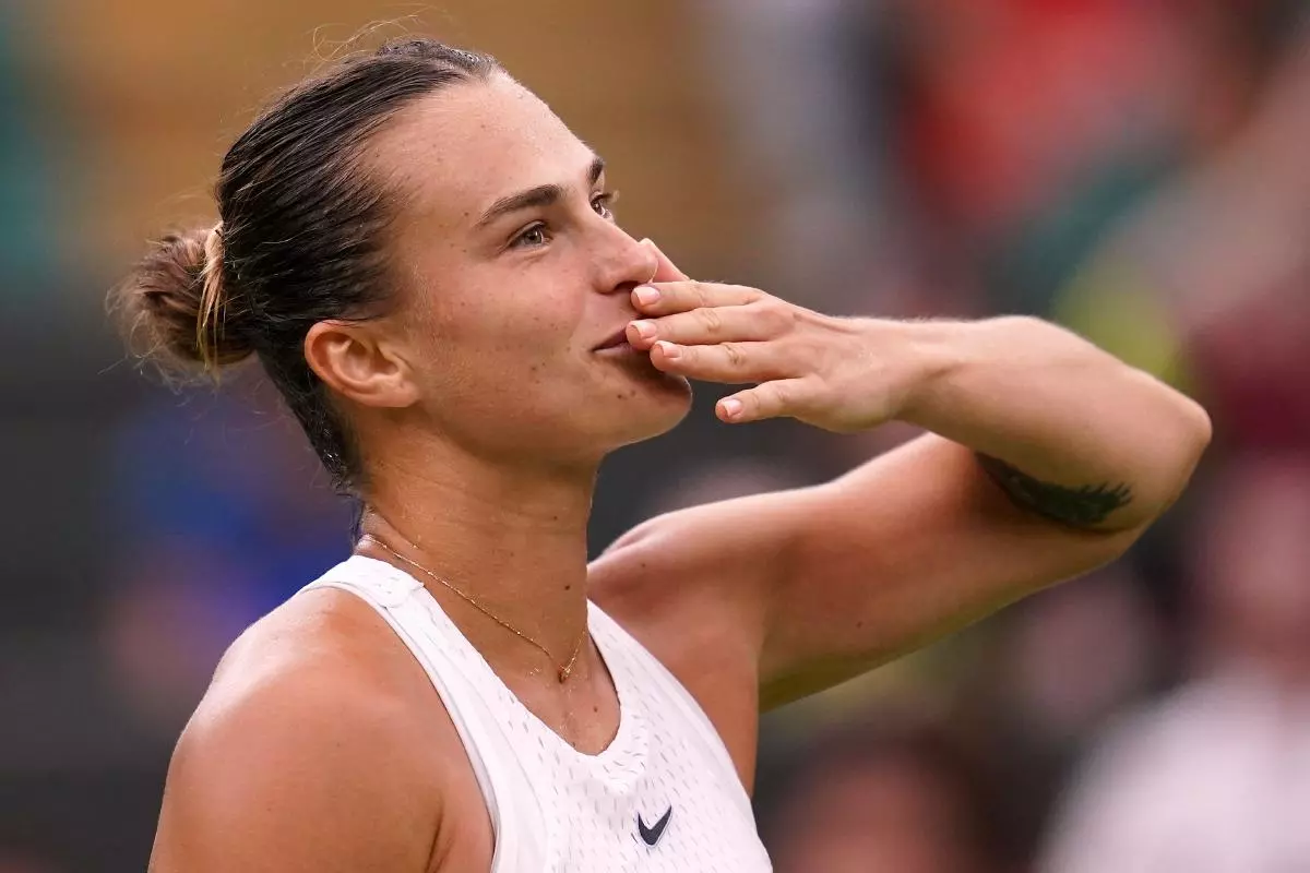 Aryna Sabalenka at Wimbledon 8 Jul 2023