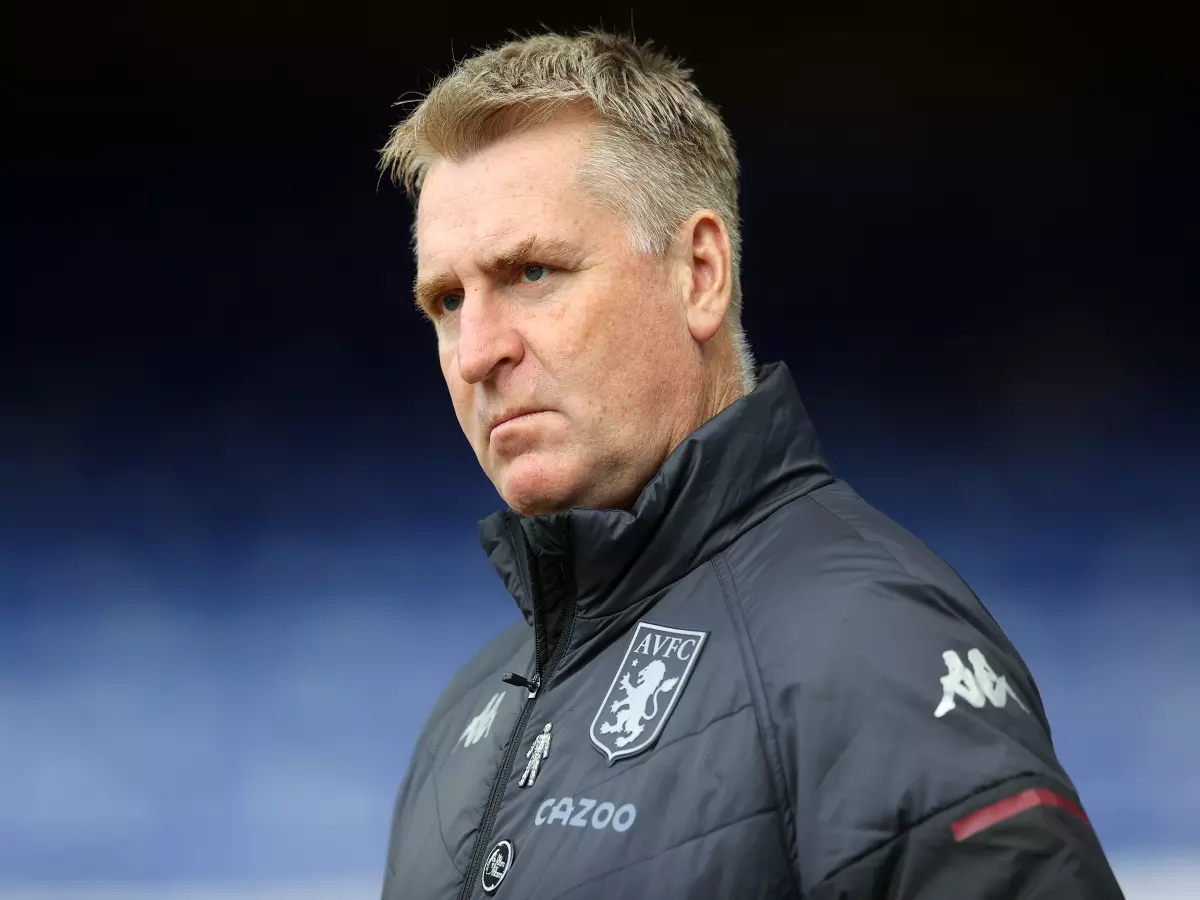 Aston Villa manager Dean Smith during the Premier League match at Goodison Park, Liverpool. Boss Dean Smith questioned Aston Villa's game management after their late collapse against Wolves