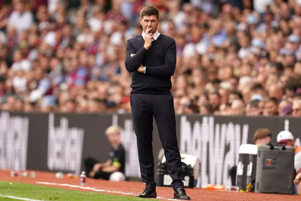 Aston Villa manager Steven Gerrard
