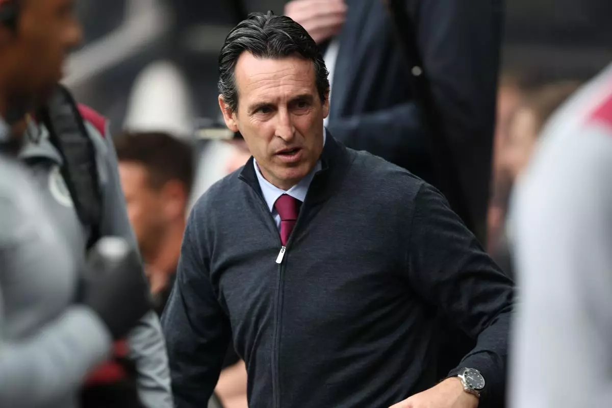 Aston Villa manager Unai Emery