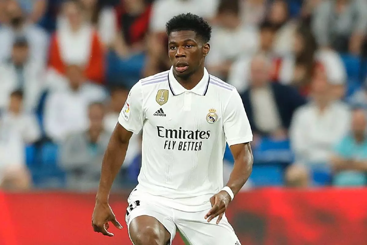 Aurelien Tchouameni of Real Madrid 24 May 2023