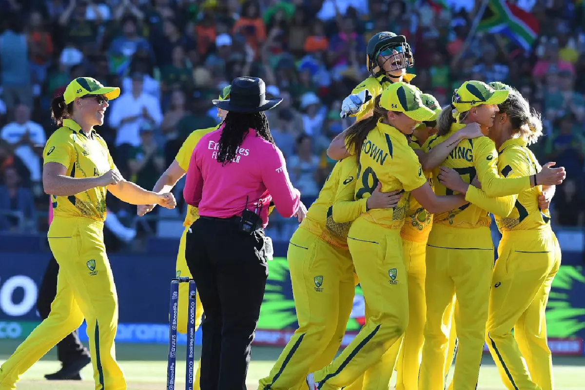 Australia Women cricket celebration