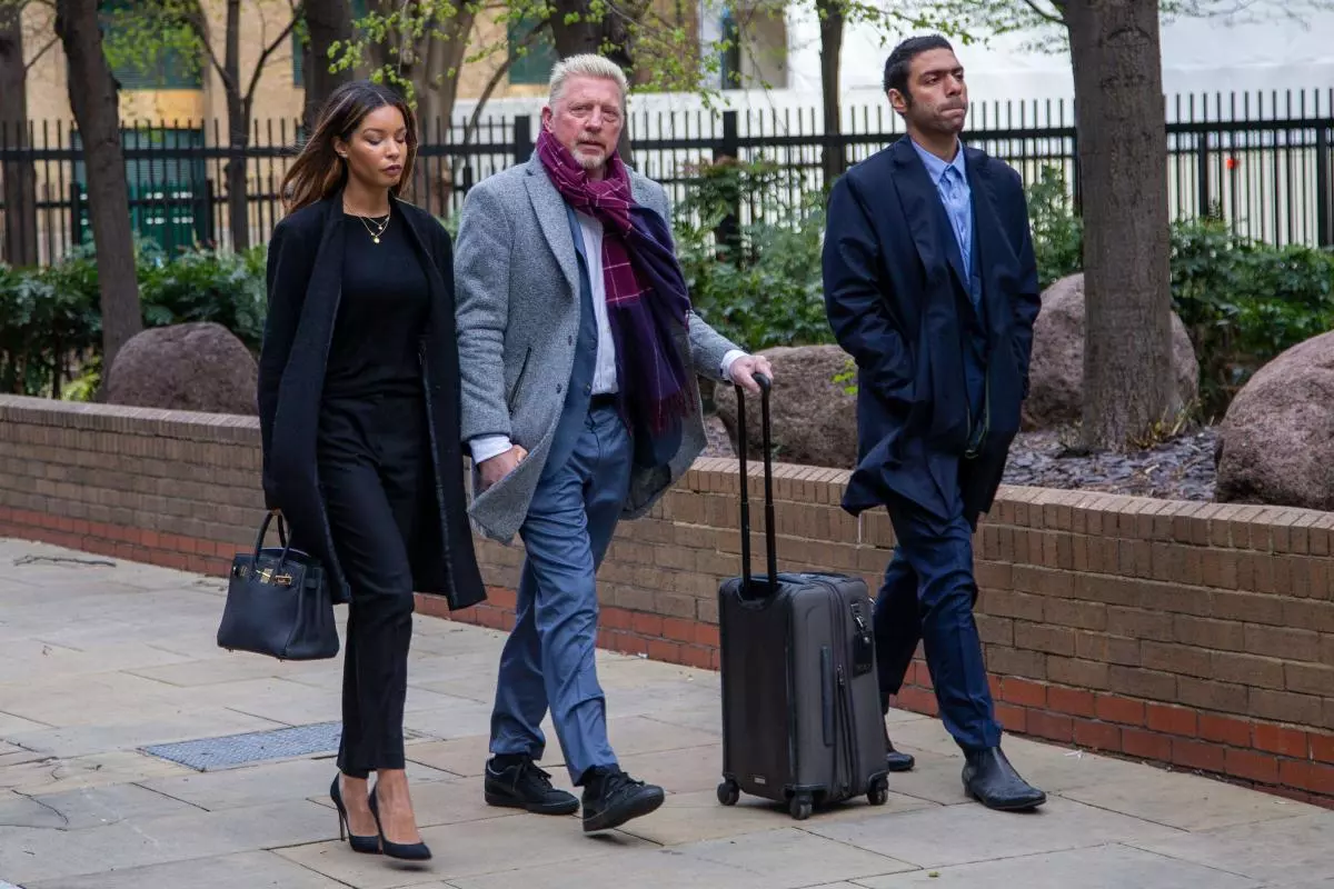 Former German tennis star BORIS BECKER, his partner LILIAN DE CARVALHO MONTEIRO