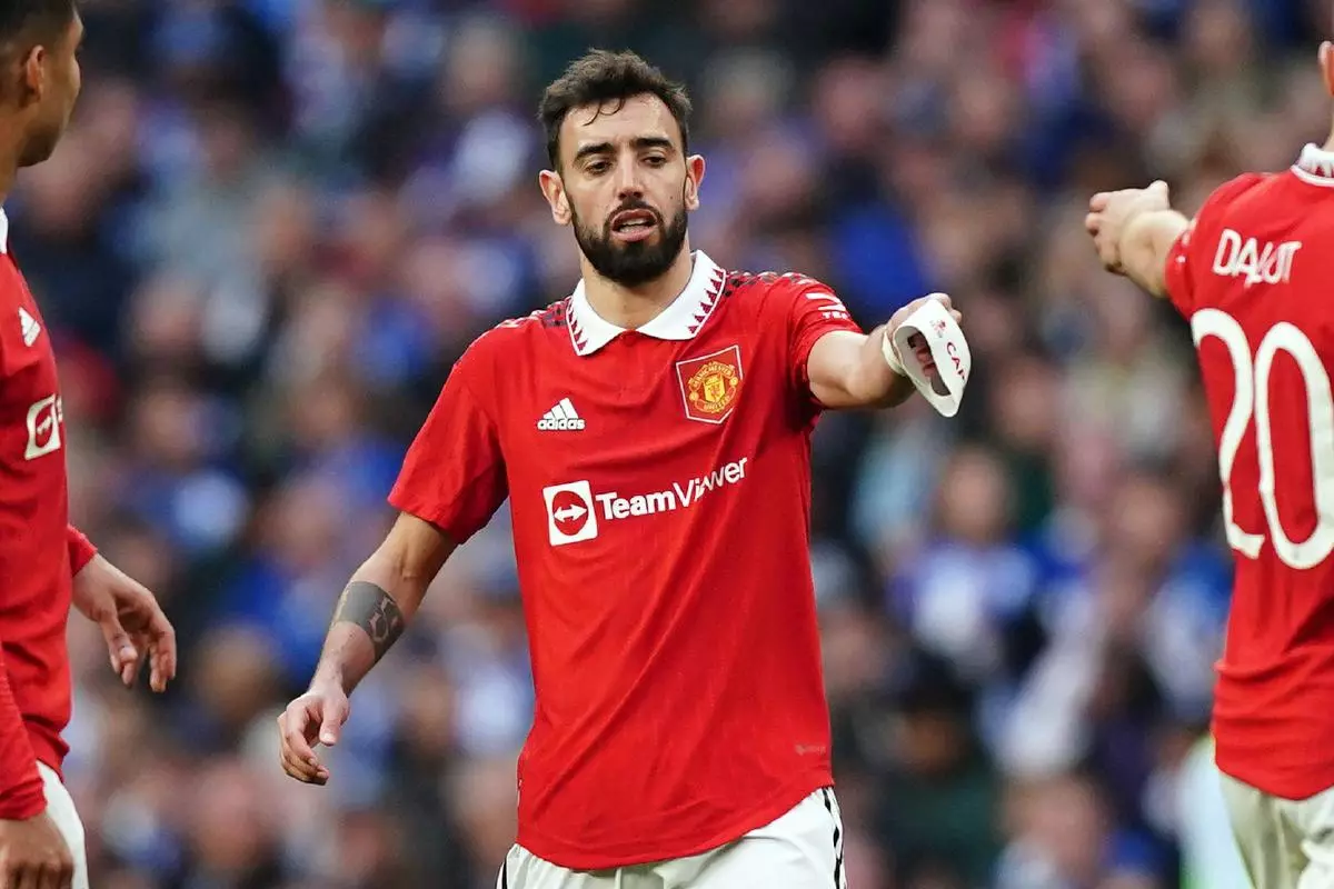Bruno Fernandes of Manchester United 23 Apr 2023