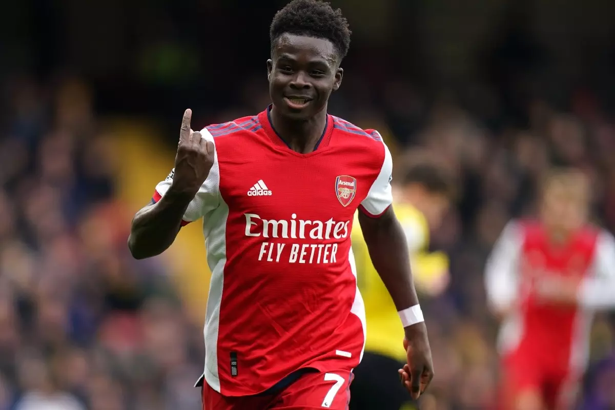 Bukaya Saka goal vs Watford for Arsenal Mar22