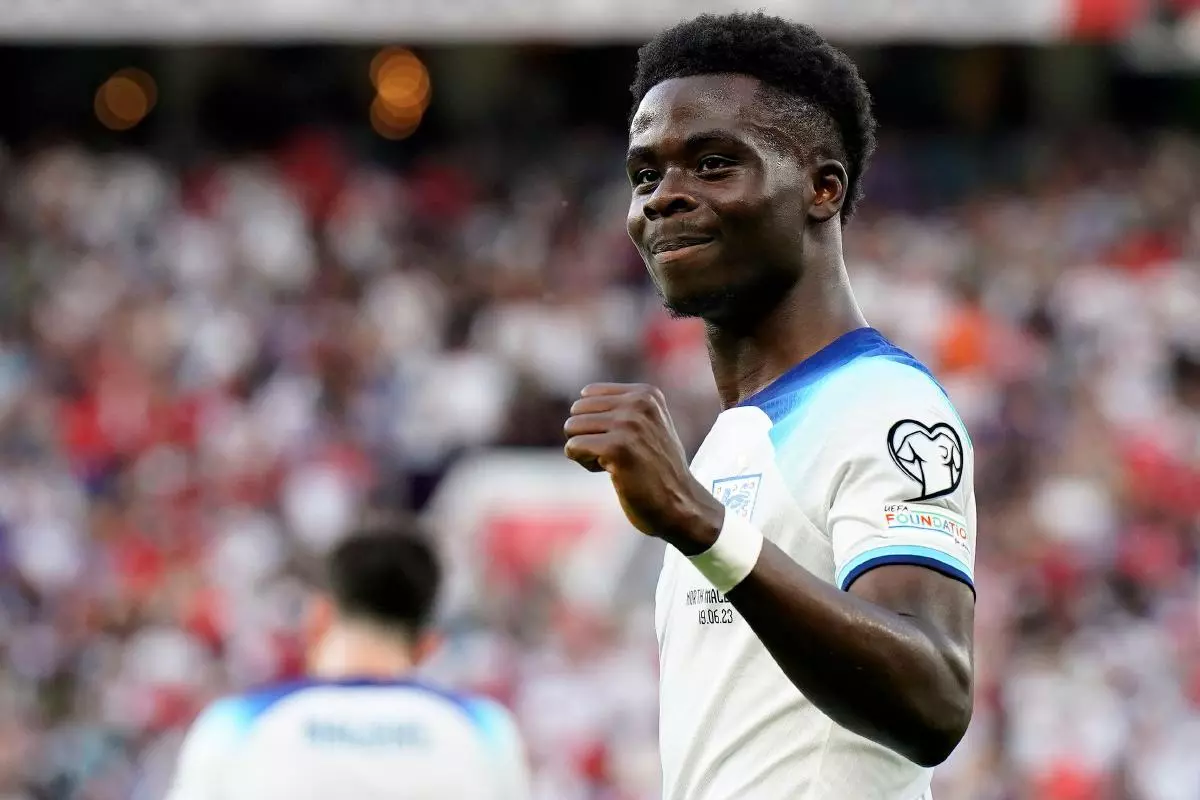 England's Bukayo Saka