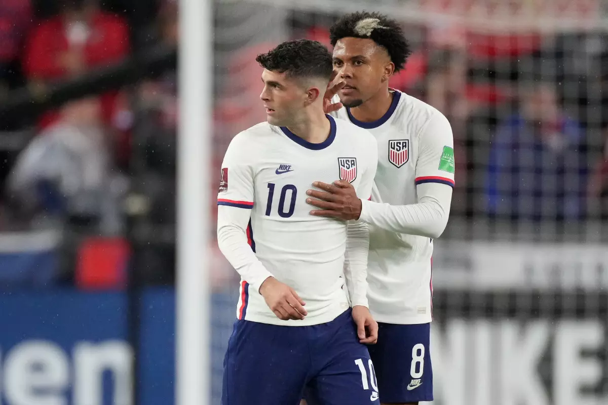 Christian Pulisic, Weston McKennie, USA
