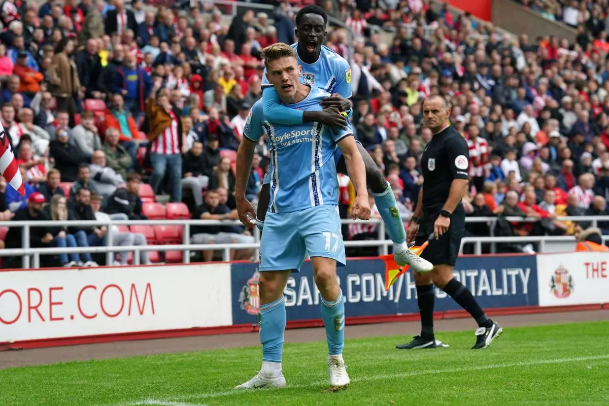 Coventry City's Viktor Gyokeres celebrates scoring