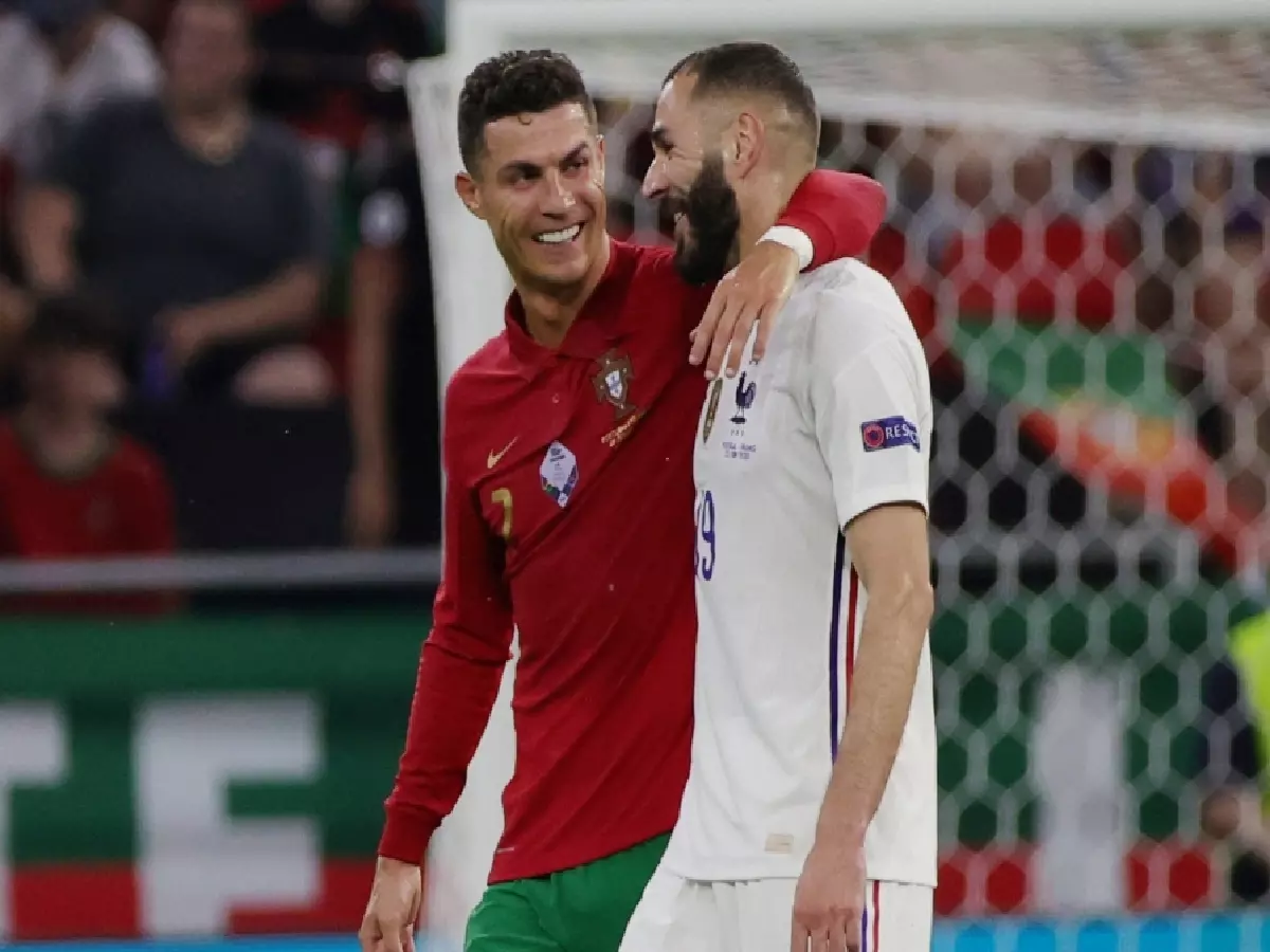 Cristiano Ronaldo Karim Benzema Euro 2020