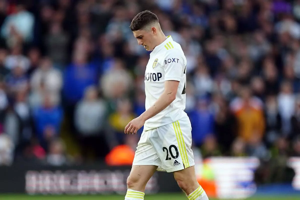 Dan James sent off for Leeds