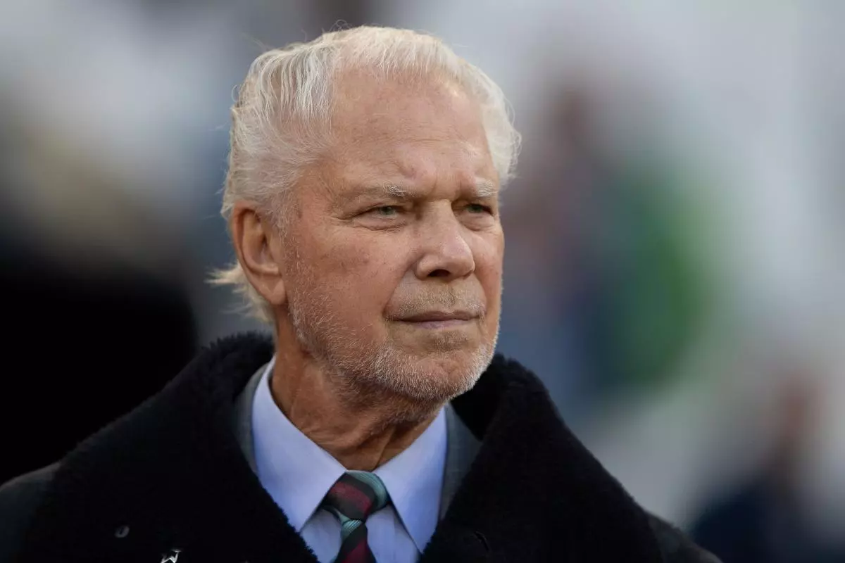 West Ham United's chairman David Gold