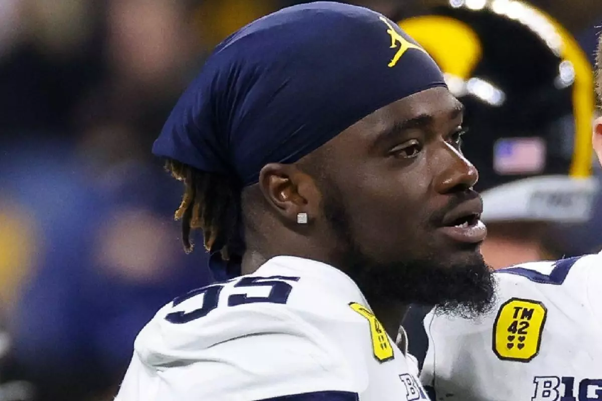 Scottish linebacker David Ojabo of the Baltimore Ravens