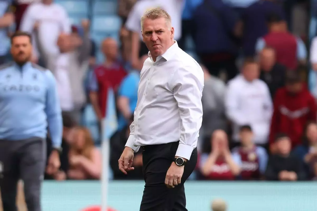 A dejected Norwich City Manager Dean Smith after the 2-0 loss