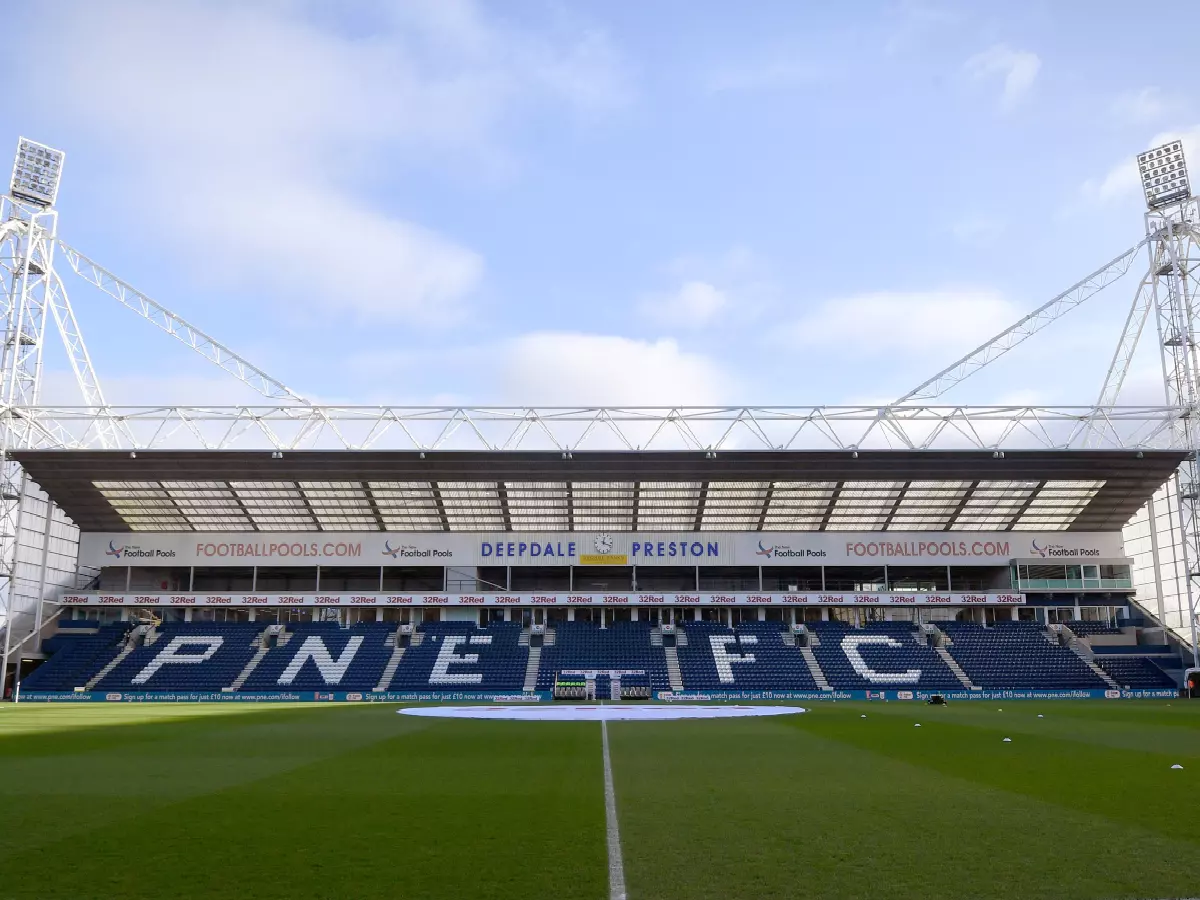 A general view of Deepdale, home of Preston North End