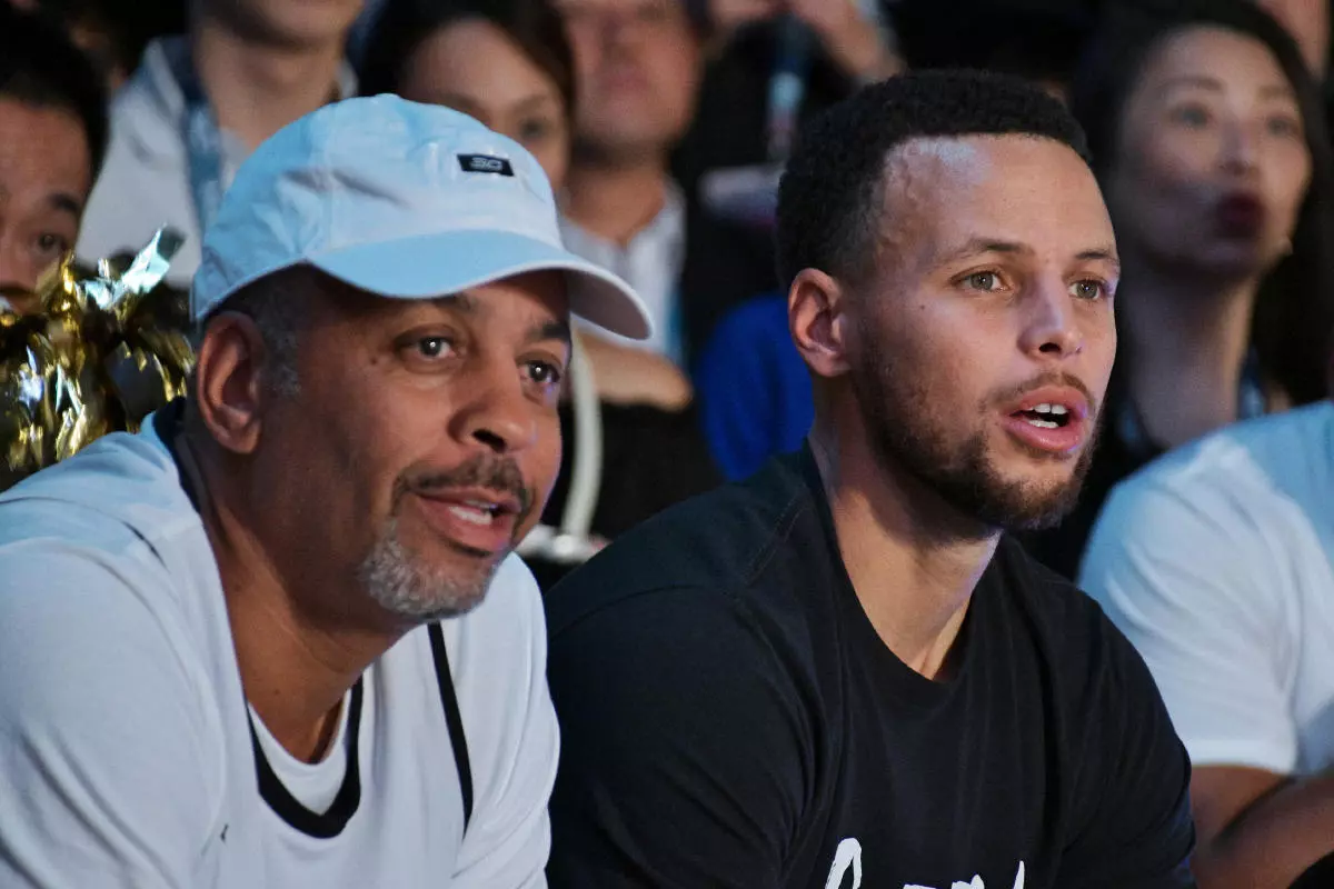 Dell Curry and Steph Curry