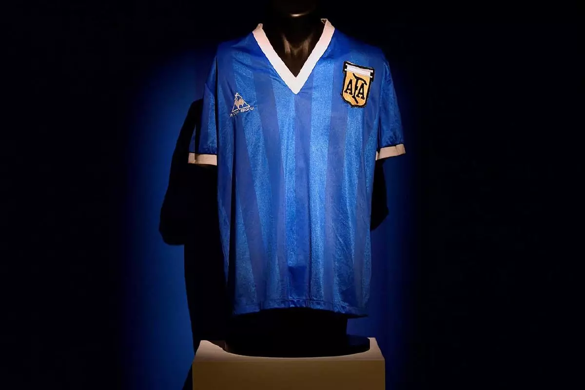 Diego Maradona hand of God shirt