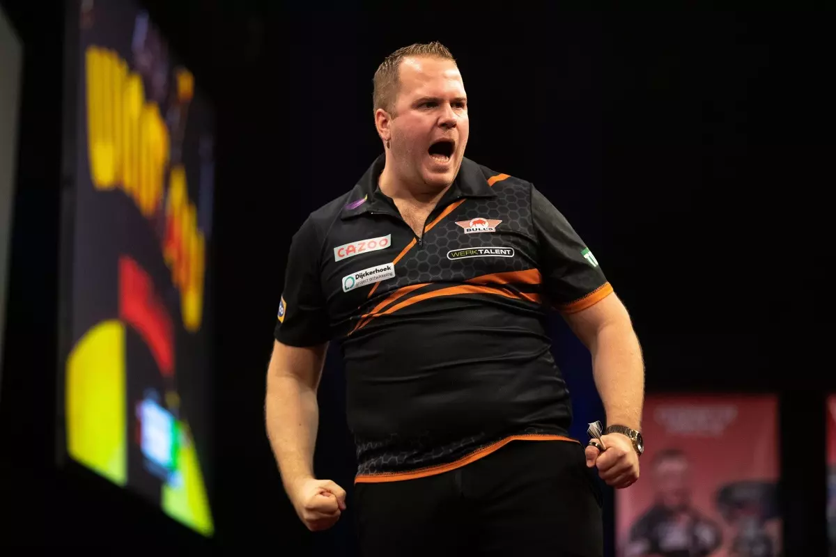 Dirk van Duijvenbode celebrates victory at the Players Championship 10 - April 2023