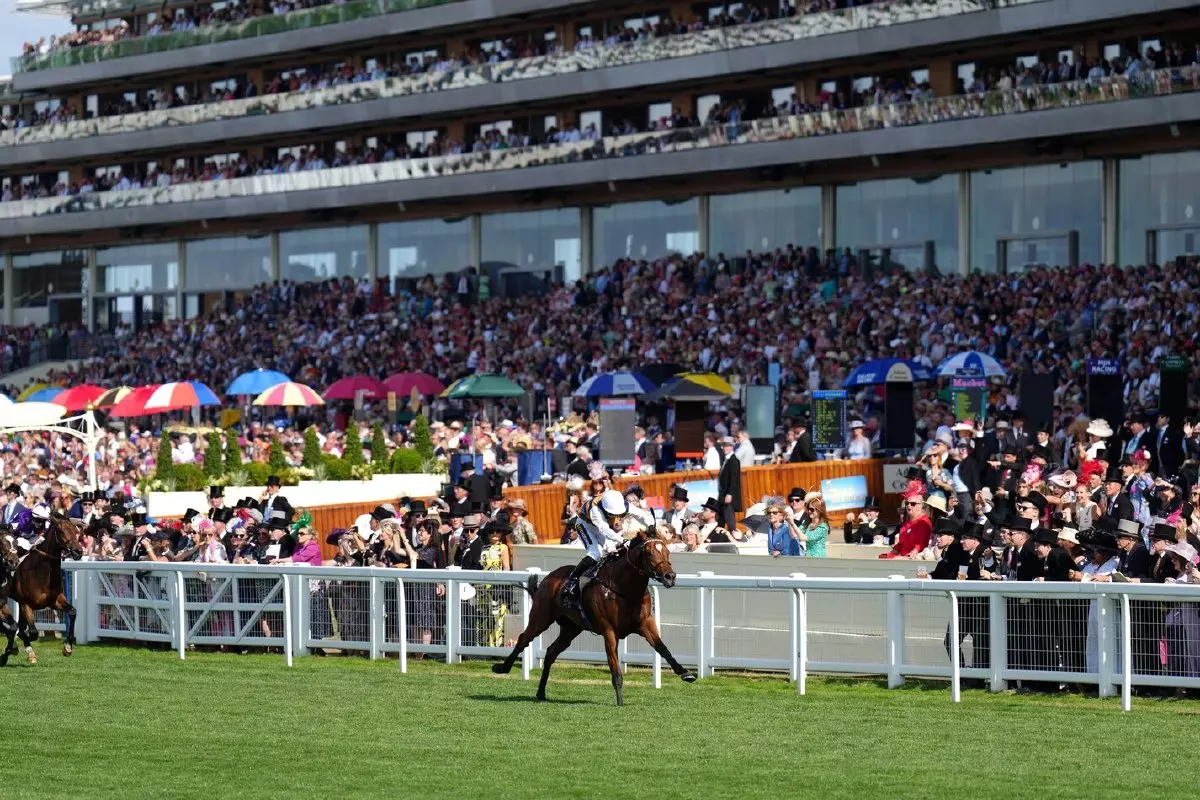 Docklands ridden by Hayley Turner win the Britannia Stakes at Royal Ascot
