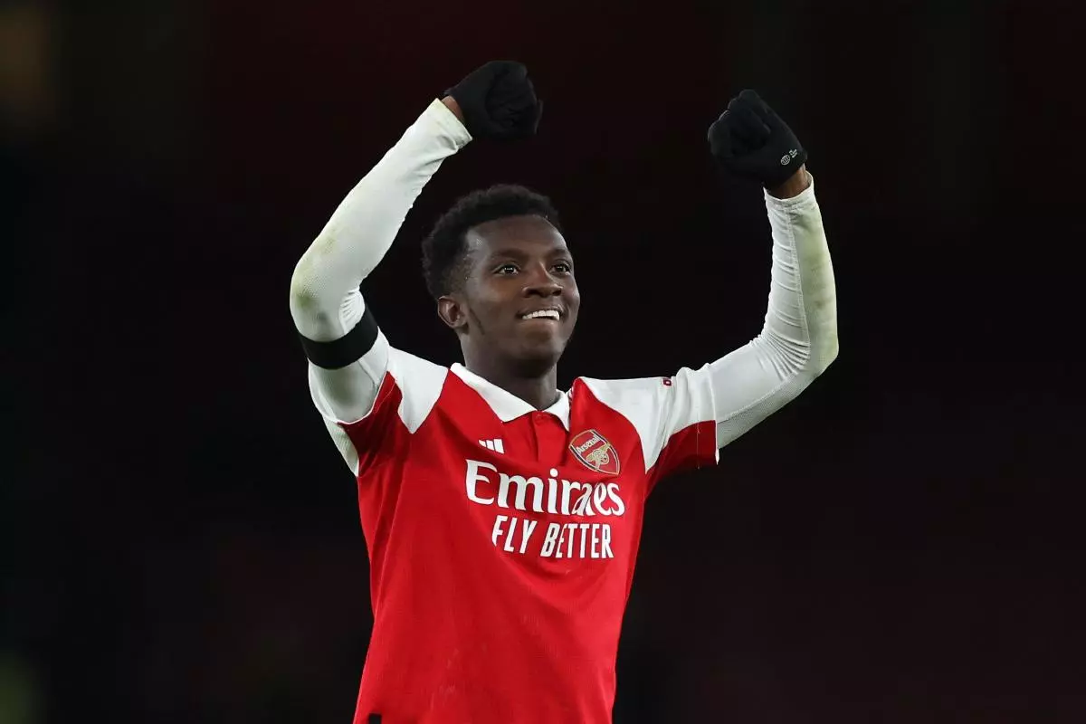 Eddie Nketiah of Arsenal