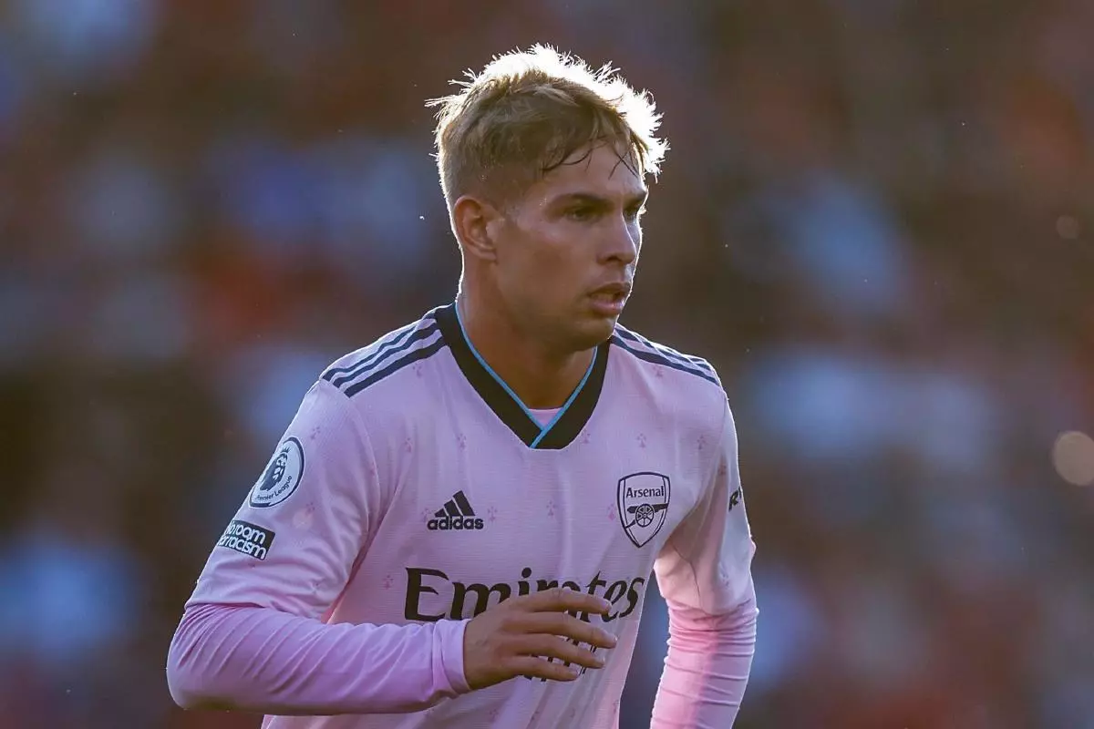 Emile Smith Rowe of Arsenal Aug 2022