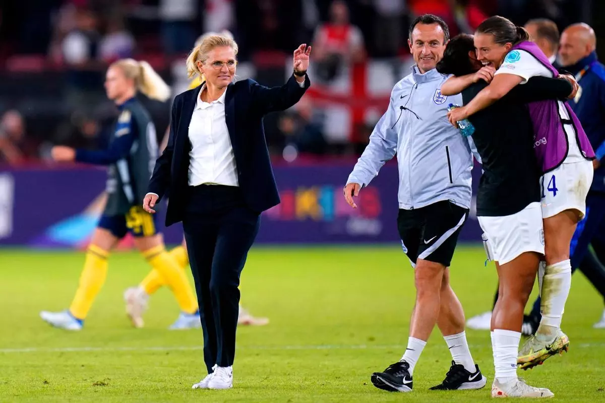 England head coach Sarina Wiegman