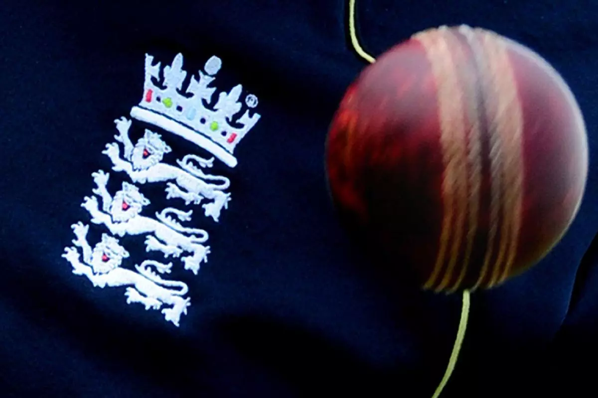 England three lions badge cricket ball ECB