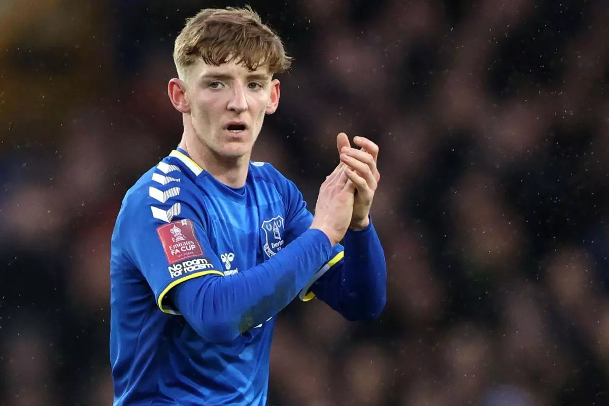 Everton's Anthony Gordon