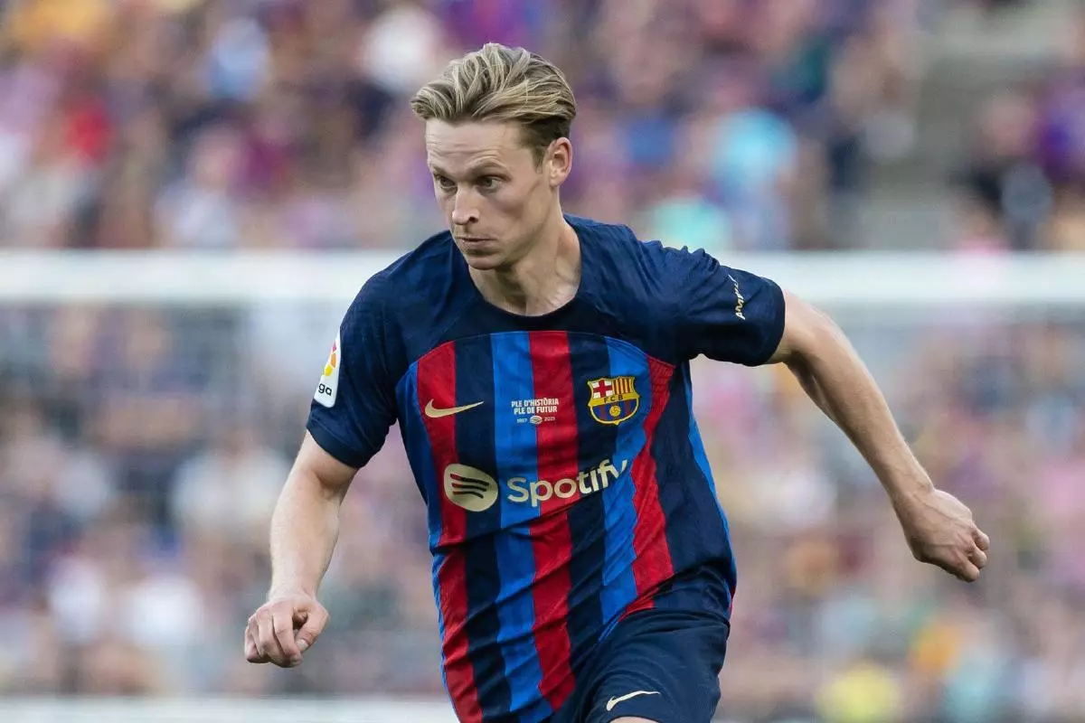 Frenkie de Jong of Barcelona 28 May 2023