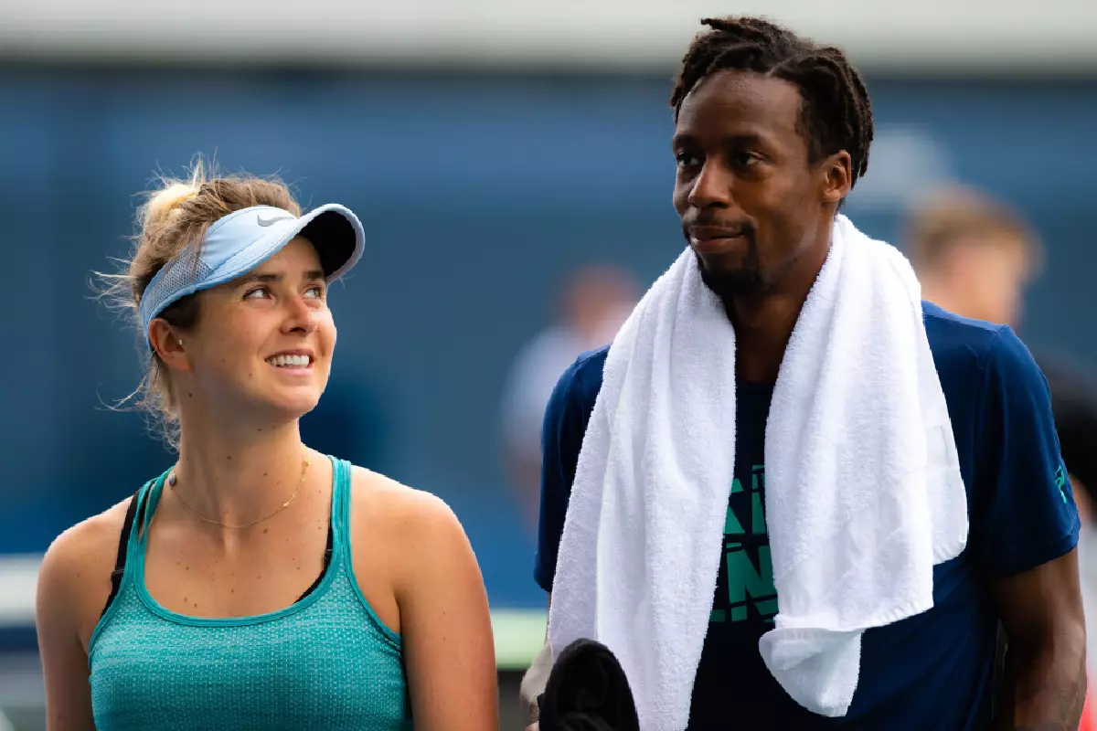 Gael Monfils and Elina Svitolina
