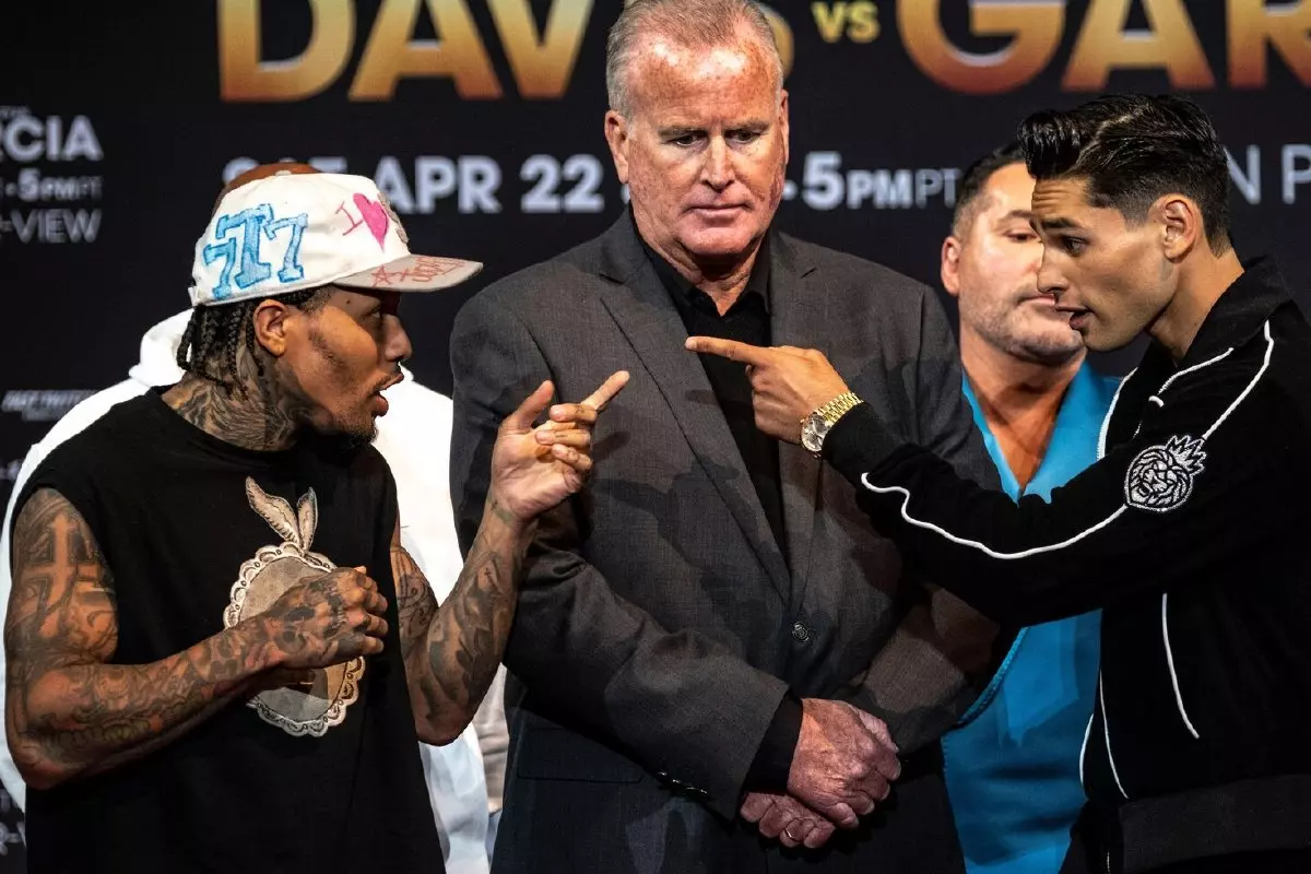 Gervonta Davis and Ryan Garcia face off