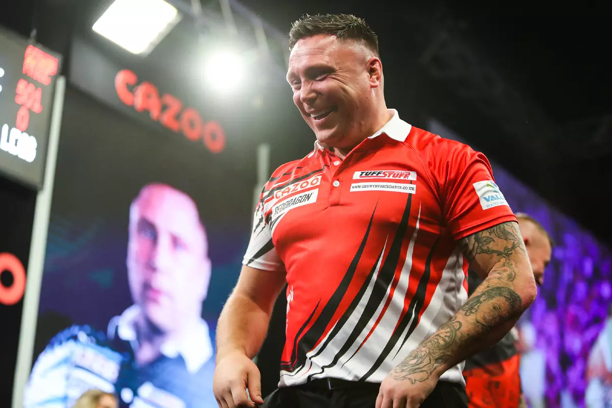 Gerwyn Price in action