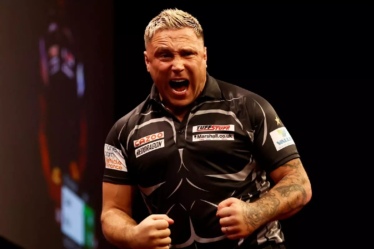 'The Iceman' Gerwyn Price on the oche