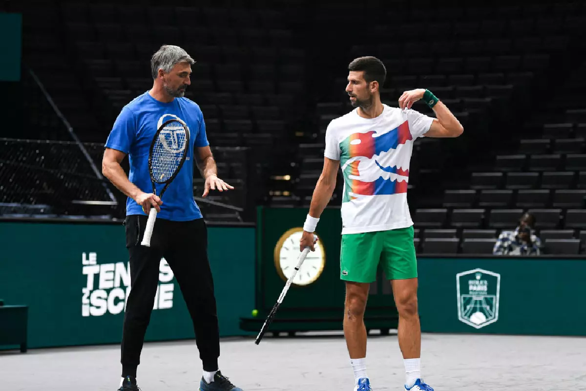 Goran Ivanisevic and Novak Djokovic - Oct 2022