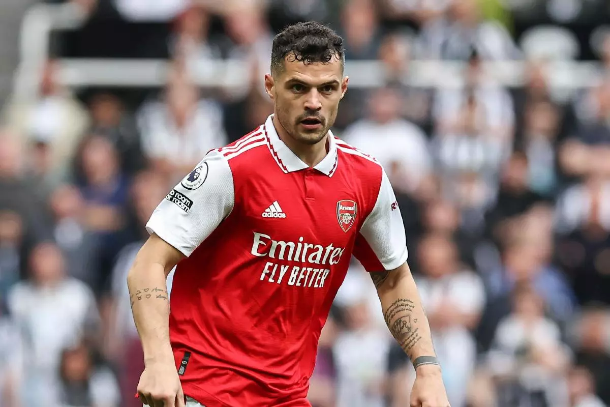 Granit Xhaka of Arsenal 7 May 2023