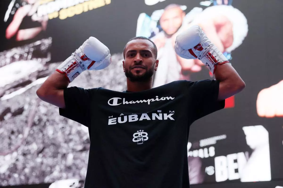 Harlem Eubank poses during workouts - March 2023