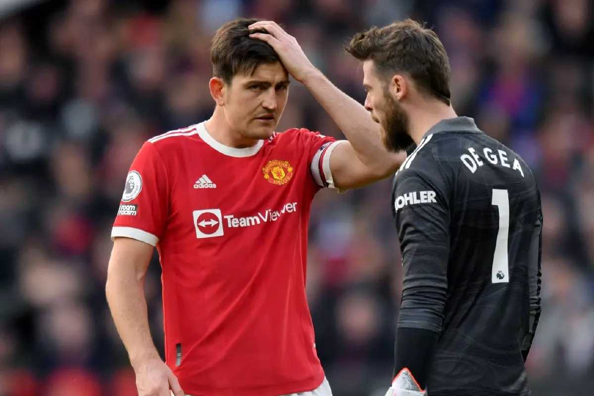 Harry Maguire David de Gea Man Utd Apr22