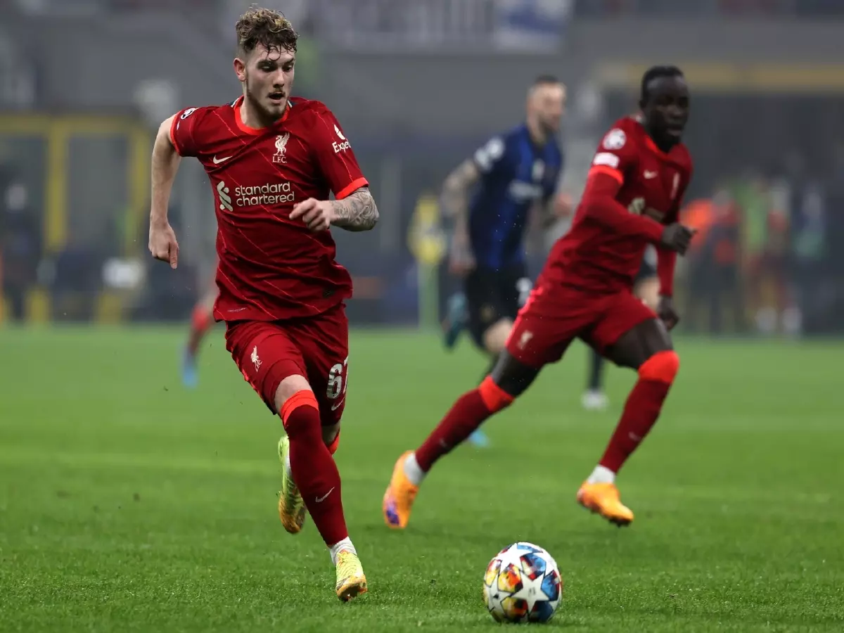 Harvey Elliott Liverpool Champions League debut Feb22