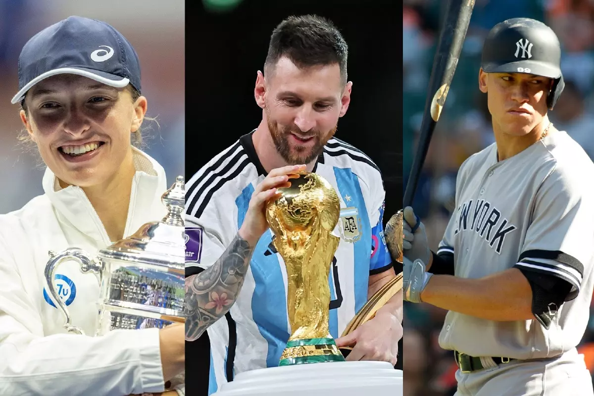 Iga Swiatek, Lionel Messi and Aaron Judge