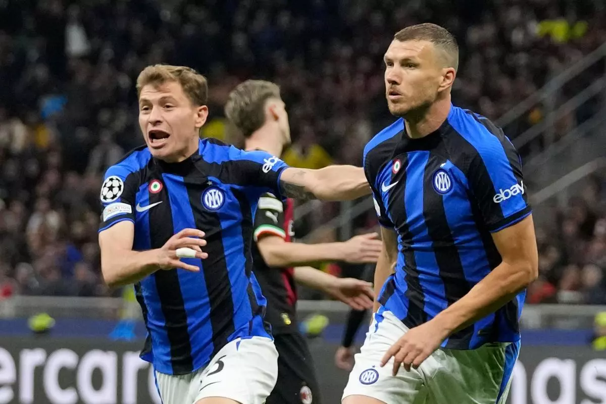 Inter Milan's Edin Dzeko