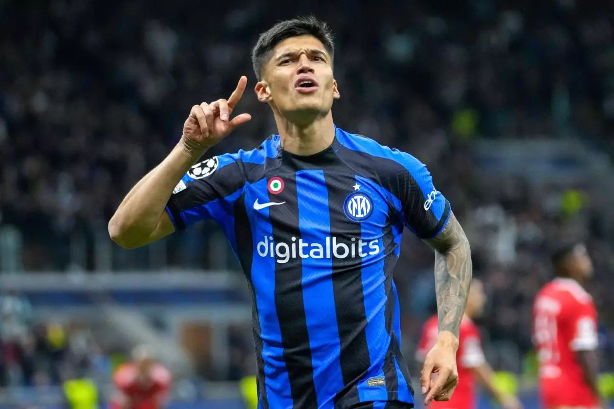Inter Milan's Joaquin Correa