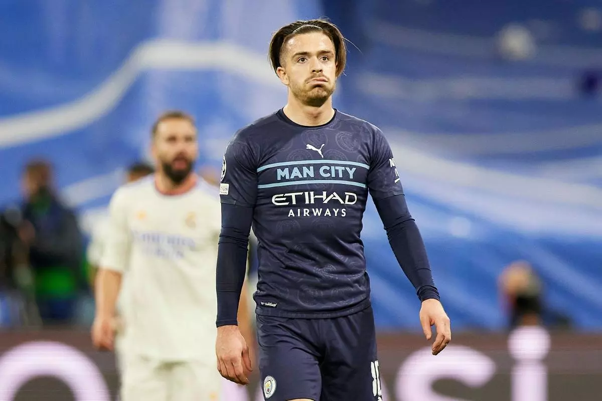 Manchester City star Jack Grealish dejected at Real Madrid