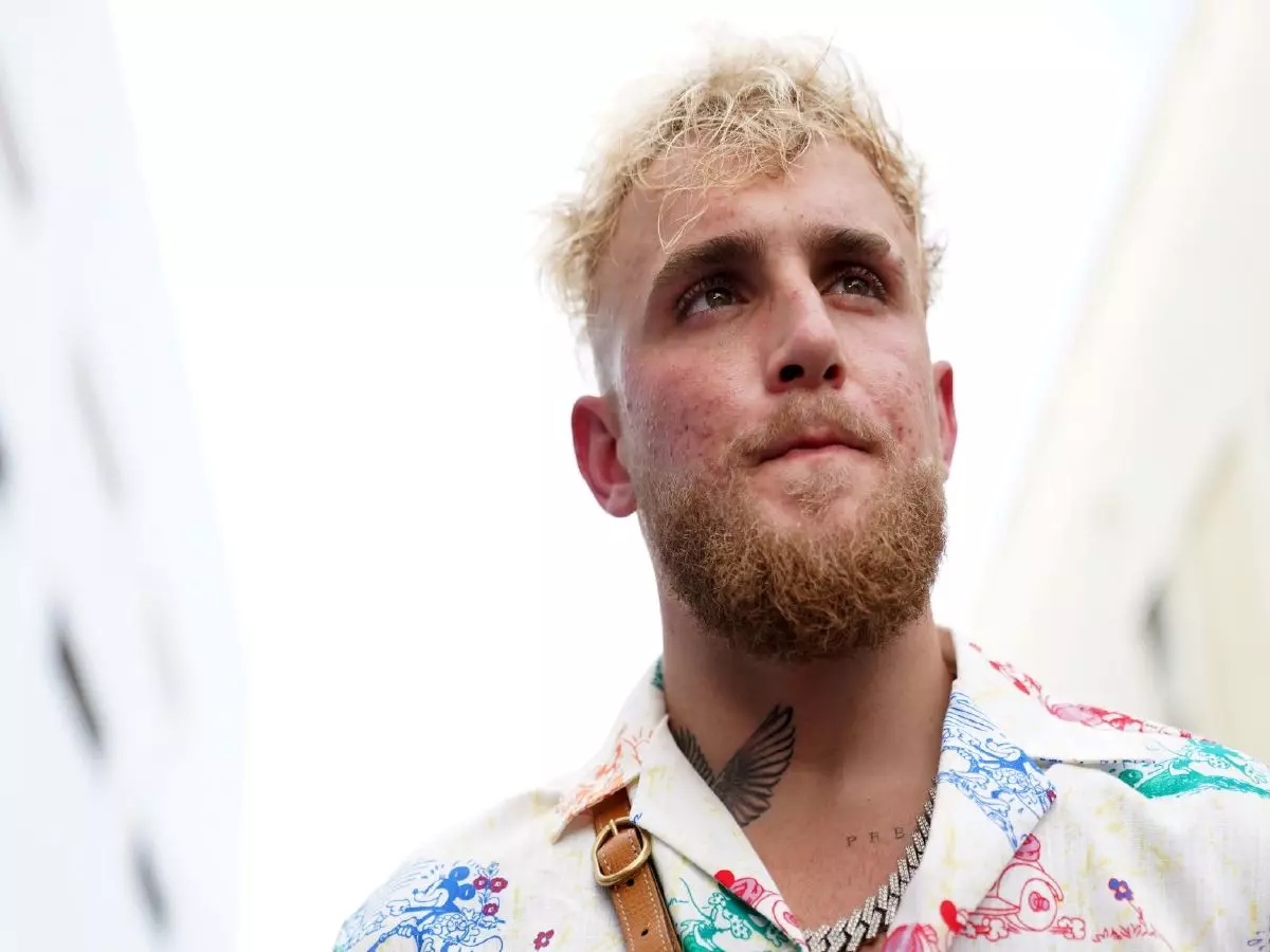 ouTube star Jake Paul looks on at World Famous 5th St. Gym